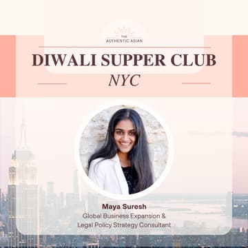 Cover Image for Diwali Supper Club in NYC featuring Maya Suresh