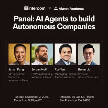 Intercom x Alumni Ventures: Building Autonomous Companies with AI Agents 的封面图片