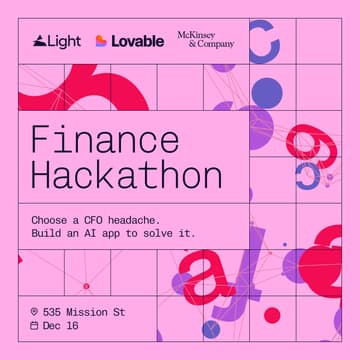 Cover Image for Light x Lovable x McKinsey Finance Hackathon