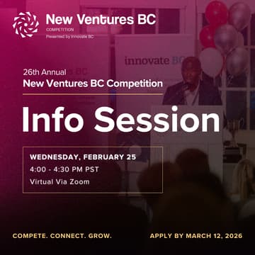 Cover Image for 2026 New Ventures BC Competition Info Session