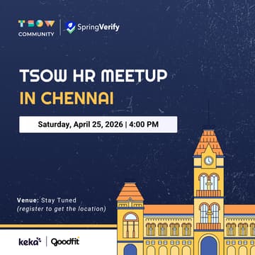 Cover Image for TSOW HR Meetup in Chennai