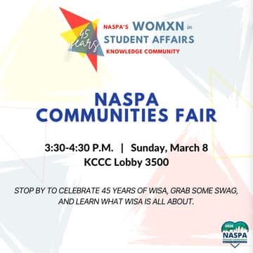 Cover Image for NASPA Communities Fair