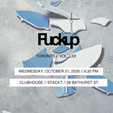 Cover Image for Fuckup Nights Toronto: October 21