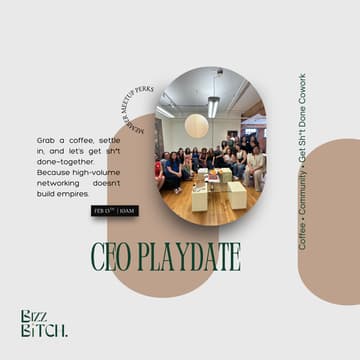 Cover Image for CEO PLAYDATE FOR WOMEN ENTREPRENEURS
