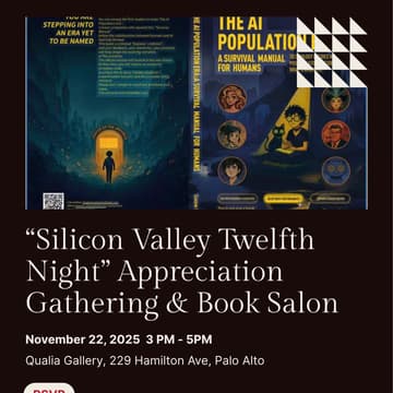 Cover Image for “Silicon Valley Twelfth Night” Cast Appreciation Gathering and book salon