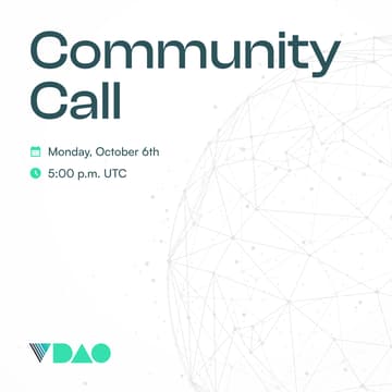 Cover Image for V DAO Community Call