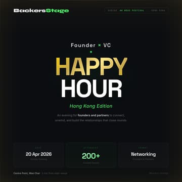 Cover Image for Founder x VC Happy Hour @ HK Web3 festival 🇭🇰