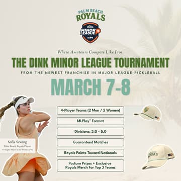 Cover Image for The Dink Minor League Pickleball: Palm Beach Royals in Boca Raton