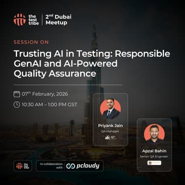 Cover Image for Responsible Generative AI in Quality Assurance | Dubai Meetup