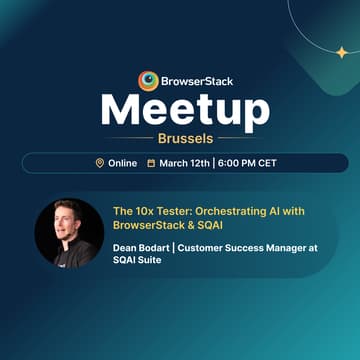 Cover Image for BrowserStack QA Virtual Meetup - Brussels