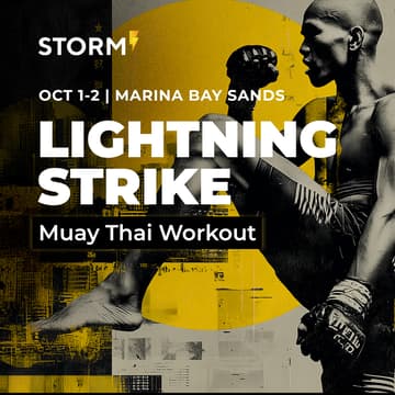 Cover Image for Lightning Strike ⚡️ Muay Thai Workout at Token 2049 Singapore