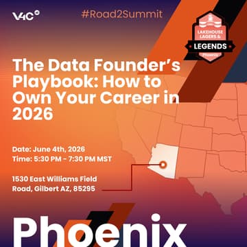 Cover Image for Lakehouse, Lagers & Legends [Phoenix]: The Data Founder’s Playbook: How to Own Your Career in 2026