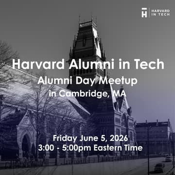Cover Image for Harvard Alumni in Tech Alumni Day Meetup in Cambridge, MA