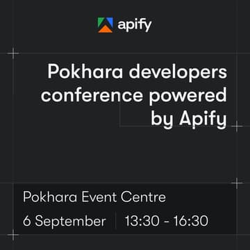 Cover Image for Pokhara Developers Meetup Conference Powered by Apify
