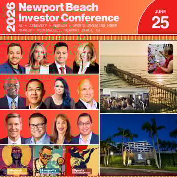 Cover Image for AI * Longevity * Medtech * Sports @ Newport Beach Investor Conference