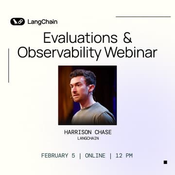 Cover Image for Webinar: Evaluations & Observability for AI Agents