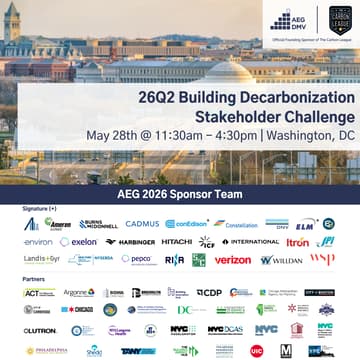 Cover Image for AEG DMV 26Q2 Building Decarbonization Stakeholder Challenge
