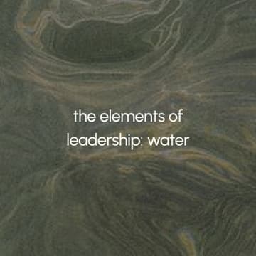 Cover Image for the elements of leadership: water