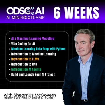 Cover Image for 6-Week ODSC AI Bootcamp 2026 | Virtual