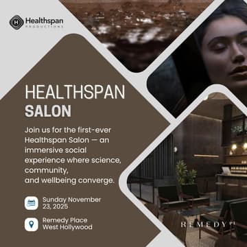 Cover Image for Healthspan Salon: Remedy Place — A Longevity Experience