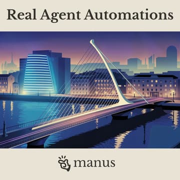 Cover Image for Real Agent Automations | by Manus AI