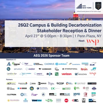 Cover Image for 26Q2 New York Dinner: Campus & Building Decarbonization