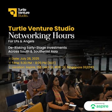 Cover Image for Turtle Venture Studio Networking Hours- For LPs & Angels