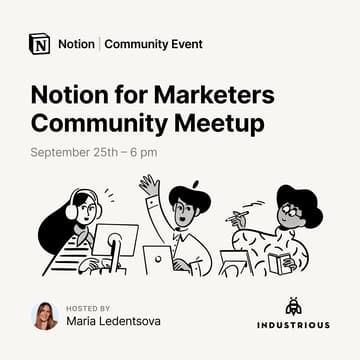 Cover Image for Notion for Marketers – Berlin Community Event 😍