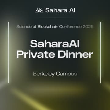 Cover Image for SaharaAI Private Dinner : Berkeley Campus