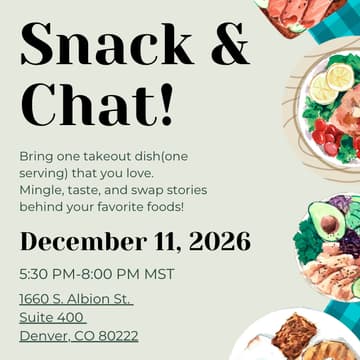 Cover Image for Snack & Chat Holiday Edition!: A Networking Event for Healthcare Professionals