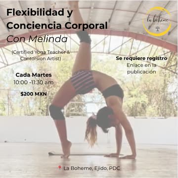 Cover Image for ✨ Flexibilidad y Conciencia Corporal con Melinda ✨ (clase semanal)