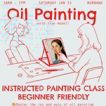 Cover Image for Oil Painting Class - Live Model (Portraits)