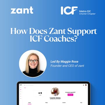 Cover Image for ICF Metro-DC Webinar x Zant