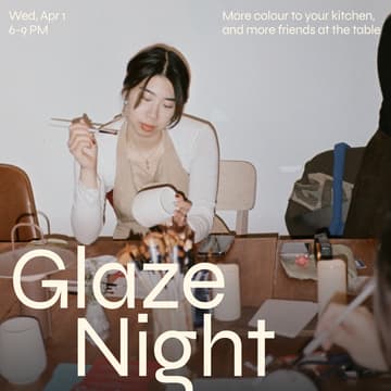 Cover Image for Glaze Night: Ceramic Painting Social