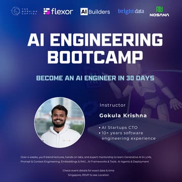 Cover Image for AI Engineering Bootcamp - AI Engineer in 30 Days 🚀