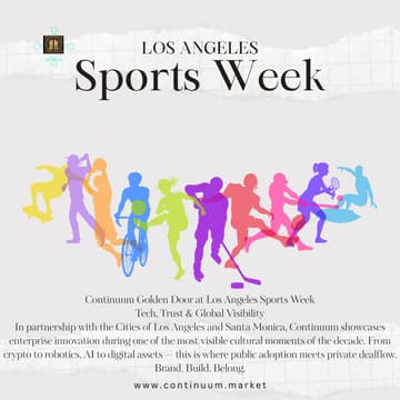 Cover Image for 2028 Los Angeles Sports Week: Continuum Golden Door