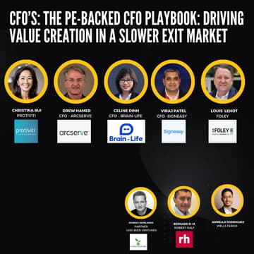 Cover Image for The PE-Backed CFO Playbook: Driving Value Creation in a Slower Exit Market