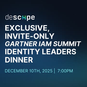 Cover Image for Exclusive, Invite-only Gartner IAM Summit Identity Leaders Dinner
