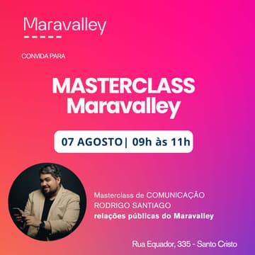 Cover Image for Café da manhã e Masterclass Maravalley