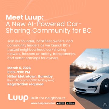 Cover Image for Meet Luup: A New AI-Powered Car-Sharing Community for BC