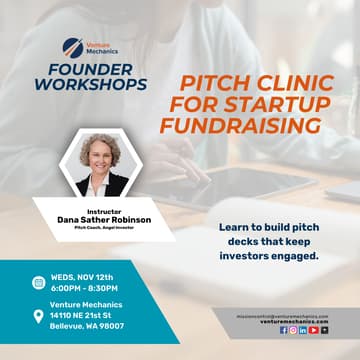 Cover Image for Founder Workshop: "Pitch Clinic for Startup Fundraising"