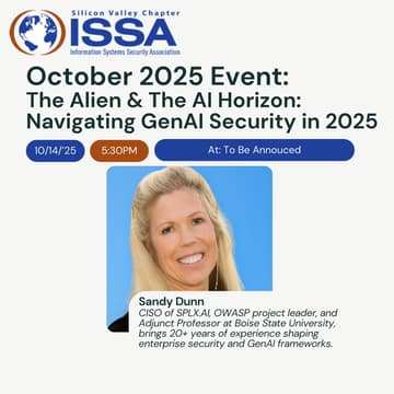 Cover Image for October 2025 Event: The Alien & The AI Horizon: Navigating GenAI Security in 2025