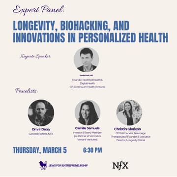 Cover Image for JFE SF x NFX: Longevity, Biohacking, and Innovation in Personalized Health