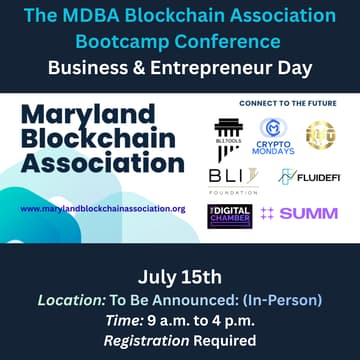 Cover Image for MDBA Blockchain Bootcamp Conference & Exhibits: Business Day