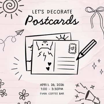 Cover Image for Let’s Decorate Postcards Art Hangout