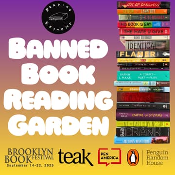 Cover Image for Reading Rhythms' Banned Book Reading Garden at the Brooklyn Book Festival