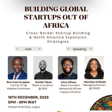 Cover Image for Building Global Startups out of Africa