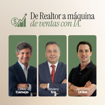 Cover Image for De Realtor a Máquina de Ventas con IA. Brokers y realtors: lleven su negocio al siguiente nivel con inteligencia artificial.