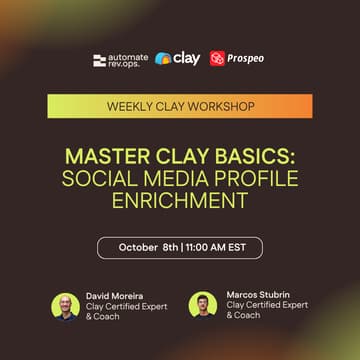 Cover Image for Weekly Clay Workshop: Social Media Profile Enrichment