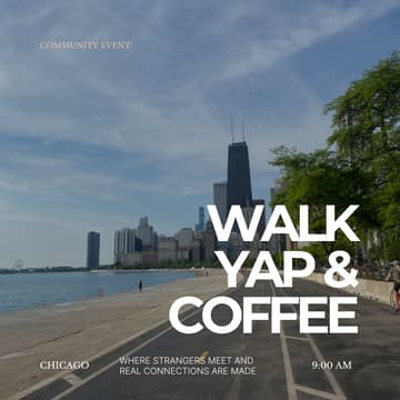 Cover Image for Walk, Yap, & Coffee Chicago